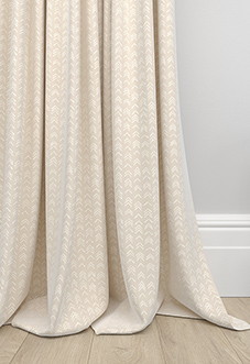 Rolling Hills Velvet, Natural - Made to Measure Curtains